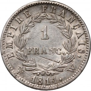 Francja, Napoleon I, 1 frank 1811 W, Lille