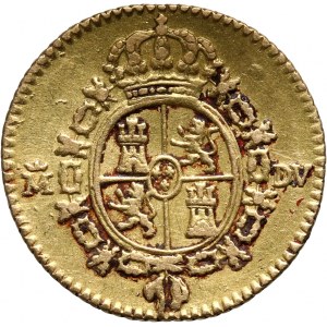 Spain, Charles III, 1/2 Escudo 1786 M-DV, Madrid