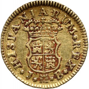 Hiszpania, Ferdynand VI, 1/2 escudo 1755 MJB, Madryt