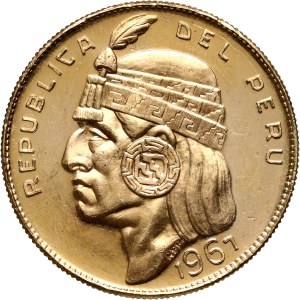 Peru, 50 Soles 1967, Indian head