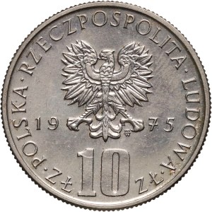 PRL, 10 złotych 1975, Bolesław Prus, PRÓBA, Miedzionikiel