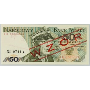 PRL, 50 złotych 1.06.1986, WZÓR, No. 0711, seria EG