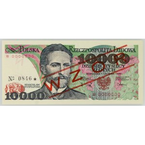 PRL, 10000 złotych 1.12.1988, WZÓR, No. 0846, seria W