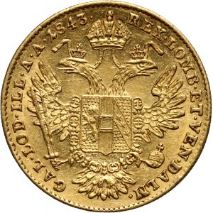 Austria, Ferdynand I, dukat 1843 E, Karlsburg