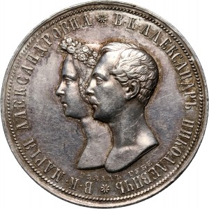 Rosja, Mikołaj I, rubel zaślubinowy 1841 СПБ НГ, 