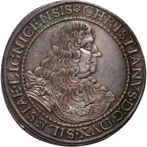 Śląsk, Księstwo legnicko-brzesko-wołowskie, Krystian Wołowski, talar 1671 CBS, Brzeg