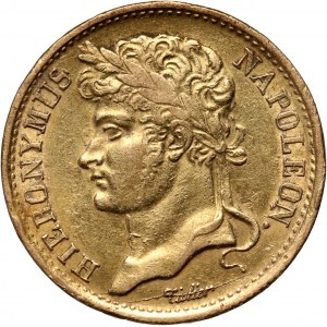 Germany, Westphalia, Jerome Napoleon, 20 Francs 1809 C