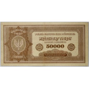 II RP, 50000 marek polskich 10.10.1922, seria E