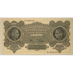 II RP, 10000 marek polskich 11.03.1922, seria K
