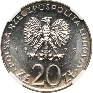 PRL, 20 złotych 1975, Międzynarodowy Rok Kobiet, Prooflike