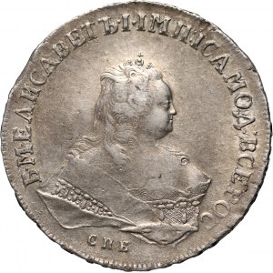 Russia, Elizabeth I, Rouble 1752 СПБ ЯI, St. Petersburg