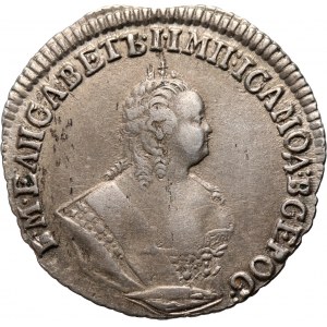 Rosja, Elżbieta I, 10 kopiejek (griwiennik) 1752 IШ, Moskwa