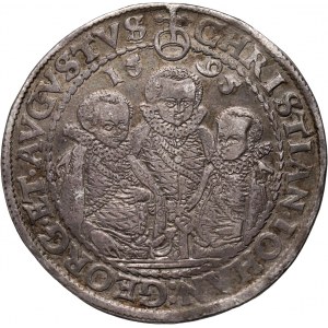 Germany, Saxony, Christian II, Johann Georg and August, Thaler 1595 HB, Dresden