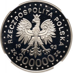 III RP, 300000 złotych 1993, Lillehammer, PRÓBA, nikiel