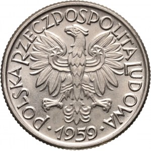 PRL, 2 złote 1959, Jagody, PRÓBA, nikiel