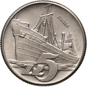 PRL, 5 złotych 1960, Waryński, PRÓBA, nikiel