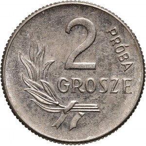 PRL, 2 grosze 1949, PRÓBA, nikiel