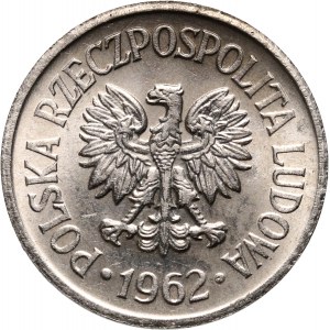 PRL, 10 groszy 1962, PRÓBA, nikiel