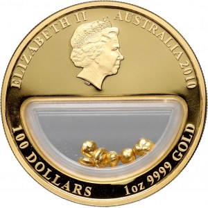 Australia, 100 Dollars 2010, Treasures of Australia, Gold