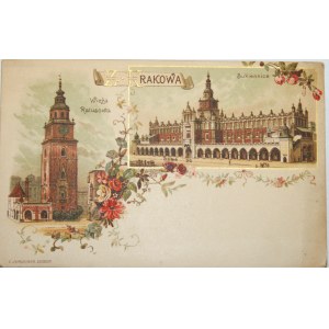 Kraków - Wieża Ratuszowa, Sukiennice, ok. 1900