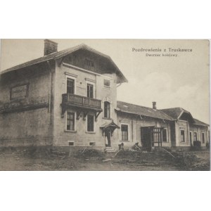 Truskawiec - Dworzec kolejowy, ok. 1910