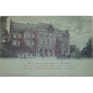 Kraków - Nowy Uniwersytet Jagiell. w Krakowie, ok. 1900, tzw. księżycowa