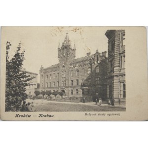 Krakow - Fire station building, circa 1900.