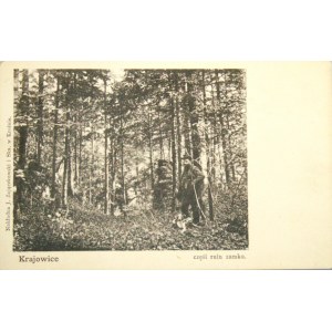 Krajowice - Częś(ć)i ruin zamku, ok 1900