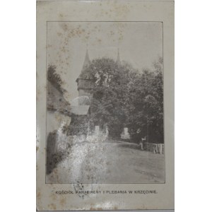Krzęcin [gm. Skawina] - Kościół parafialny i plebania, 1909