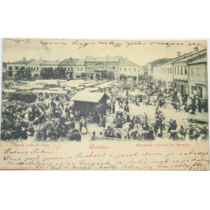 Gorlice - Tržní náměstí během jarmarku, 1900