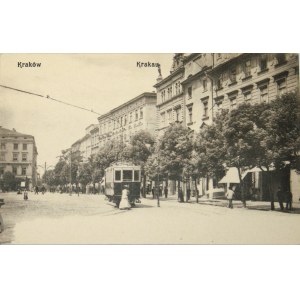Kraków - Linia A-B w Rynku, przed 1905
