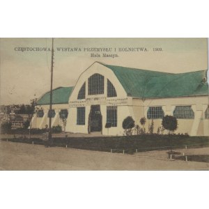 Częstochowa - Wystawa przemysłu i rolnictwa, Hala maszyn, 1909