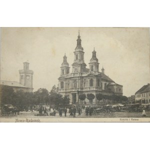 Nowo-Radomsk - Kościół i Ratusz, 1905