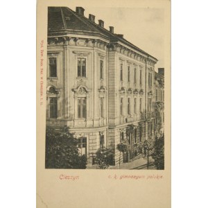 Cieszyn - c. k. poľské gymnázium, okolo roku 1900