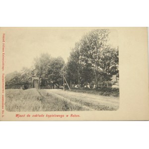 Rabka - Wjazd do zakładu kąpielowego, przed 1905