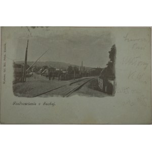 Sucha - Widok ogólny, ok. 1900, tzw. księżycówka