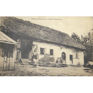 Śleszowice obok Wadowic - chałupa wiejska, 1933