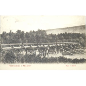 Myślenice - Most na Rabie, ok. 1910