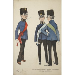 Narada pułkowników w kwesyi gruntownej reformy szkolnictwa, 1910