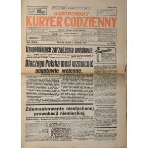 Ilustrowany Kuryer Codzienny, Kraków, 1 września 1939