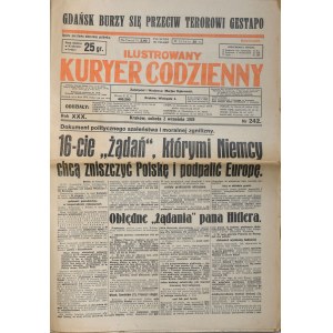 Ilustrowany Kuryer Codzienny, Kraków, 2 września 1939