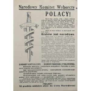 Narodowy Komitet Wyborczy, Kraków, 1938