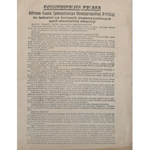 Odezwa Rządu Tymczasowego RP do ludności na terenach nowowyzwolonych spod niemieckiej okupacji, 1945