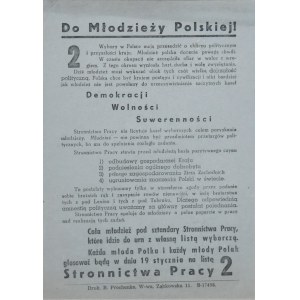Stronnictwo Pracy - Do Młodzieży Polskiej, 1946