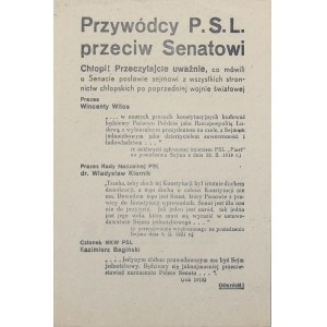 Przywódcy P.S.L. przeciw Senatowi, 1946