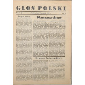 Głos Polski, Boże Narodzenie, 1944 r. R. I, nr 4