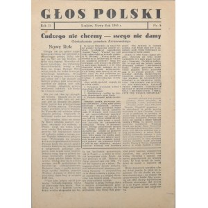 Głos Polski, Nowy Rok, 1945. R. II, nr 5