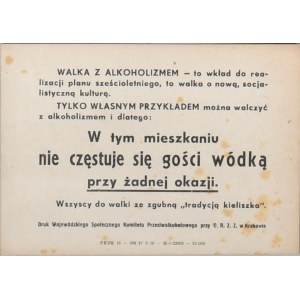 W tym mieszkaniu nie częstuje się gości wódką przy żadnej okazji