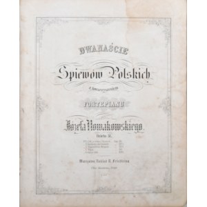 Nowakowski Józef - Wspomnienie Neapolu, słowa A. Mickiewicza, Warszawa, ok. 1850