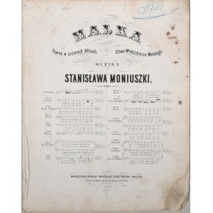 Moniuszko Stanisław - Dumka (Halka), Warszawa, ok. 1865